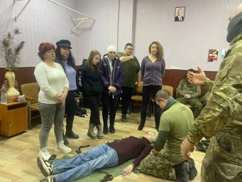 Для жителей Херсонщины проходят занятия по тактической медицине