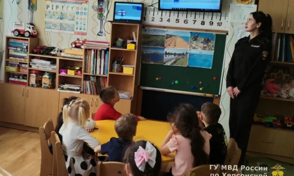 Сотрудники Госавтоинспекции провели мастер-класс для дошкольников Счастливцевской школы