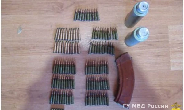 В Геническе сотрудники полиции выявили тайник с боеприпасами в одном из городских домовладений