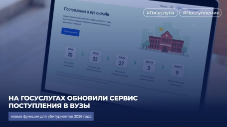 На Госуслугах обновили сервис поступления в вузы: новые функции для абитуриентов 2026 года