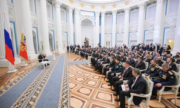 В Кремле Президент России Владимир Путин провел встречу с участниками первого потока программы "Время героев" В Кремле Президент России Владимир Путин провел встречу с участниками первого потока программы "Время героев"