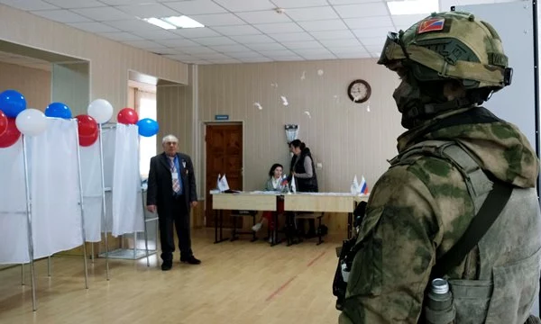 На Херсонщине подразделения Росгвардии приняли участие в охране общественного порядка в ходе выборов Президента России