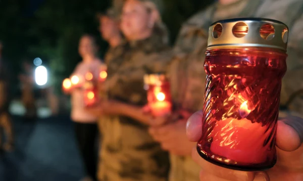 В Херсонской области росгвардейцы приняли участие во Всероссийской акции «Свеча памяти»