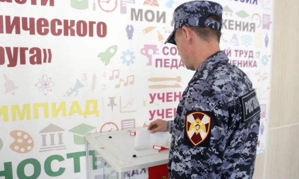 В Херсонской области росгвардейцы приняли участие в Едином дне голосования